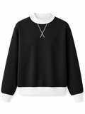 Mock Neck Sweatshirt for Women