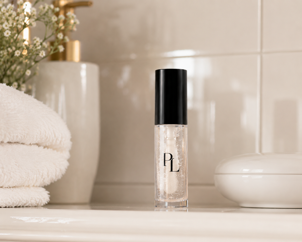 Hydrating Lip Oil | Glass Slipper Elegant_vanity_still_life_with_lip_oil