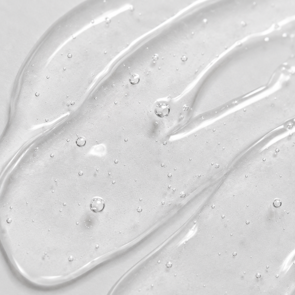 Hyaluronic Acid Serum | Deep Hydration & Plumping Formula Glossy_gel_with_bubbles_and_streaks