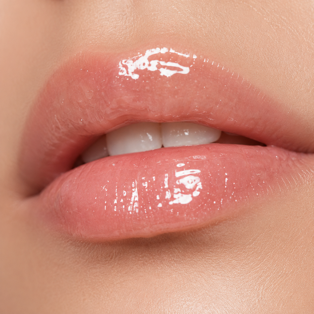 Hydrating Lip Oil | Glass Slipper Glossy_lips_in_soft_light