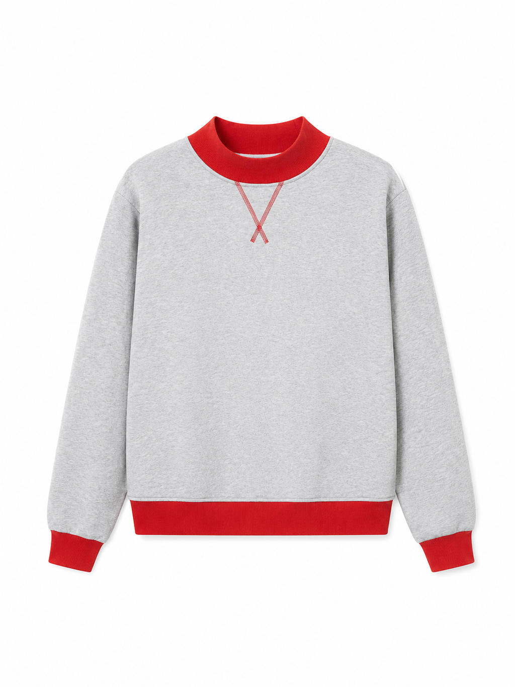 Vintage Mock Neck Sweatshirt for Women