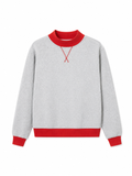Vintage Mock Neck Sweatshirt for Women
