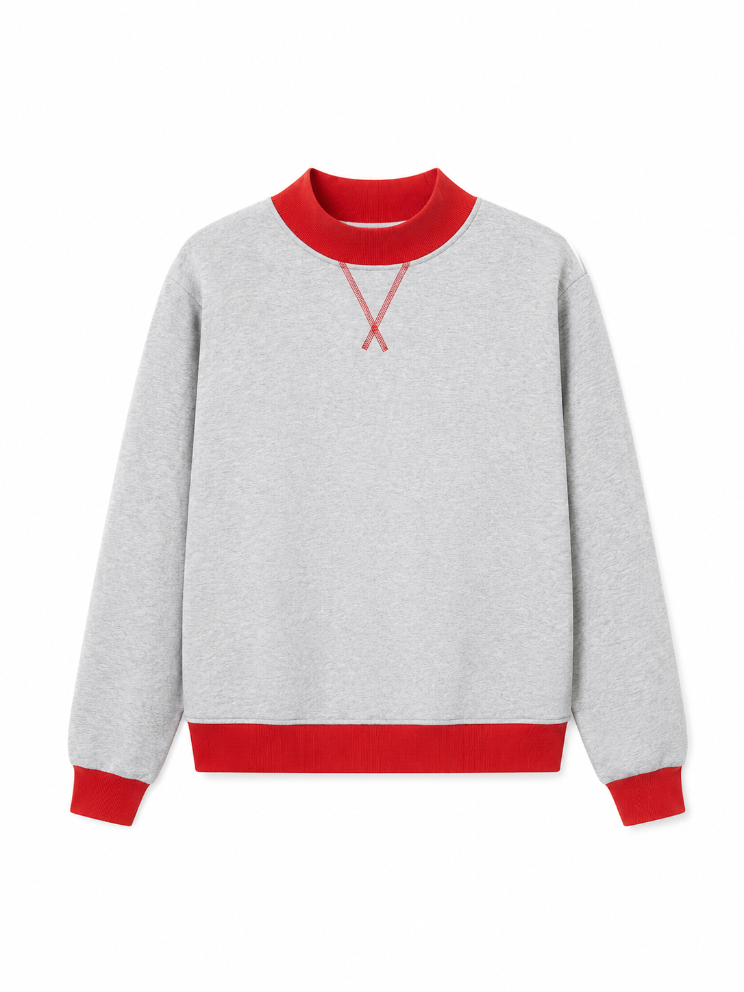 Vintage Mock Neck Sweatshirt for Women