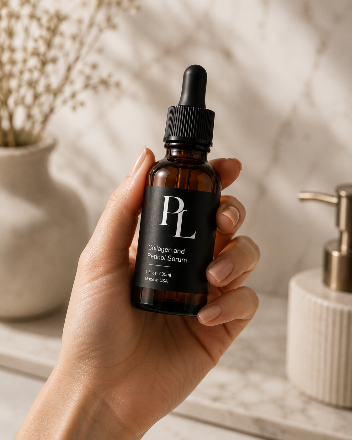 Collagen & Retinol Serum | Firming & Hydrating Formula Minimalist_beauty_serum_shot