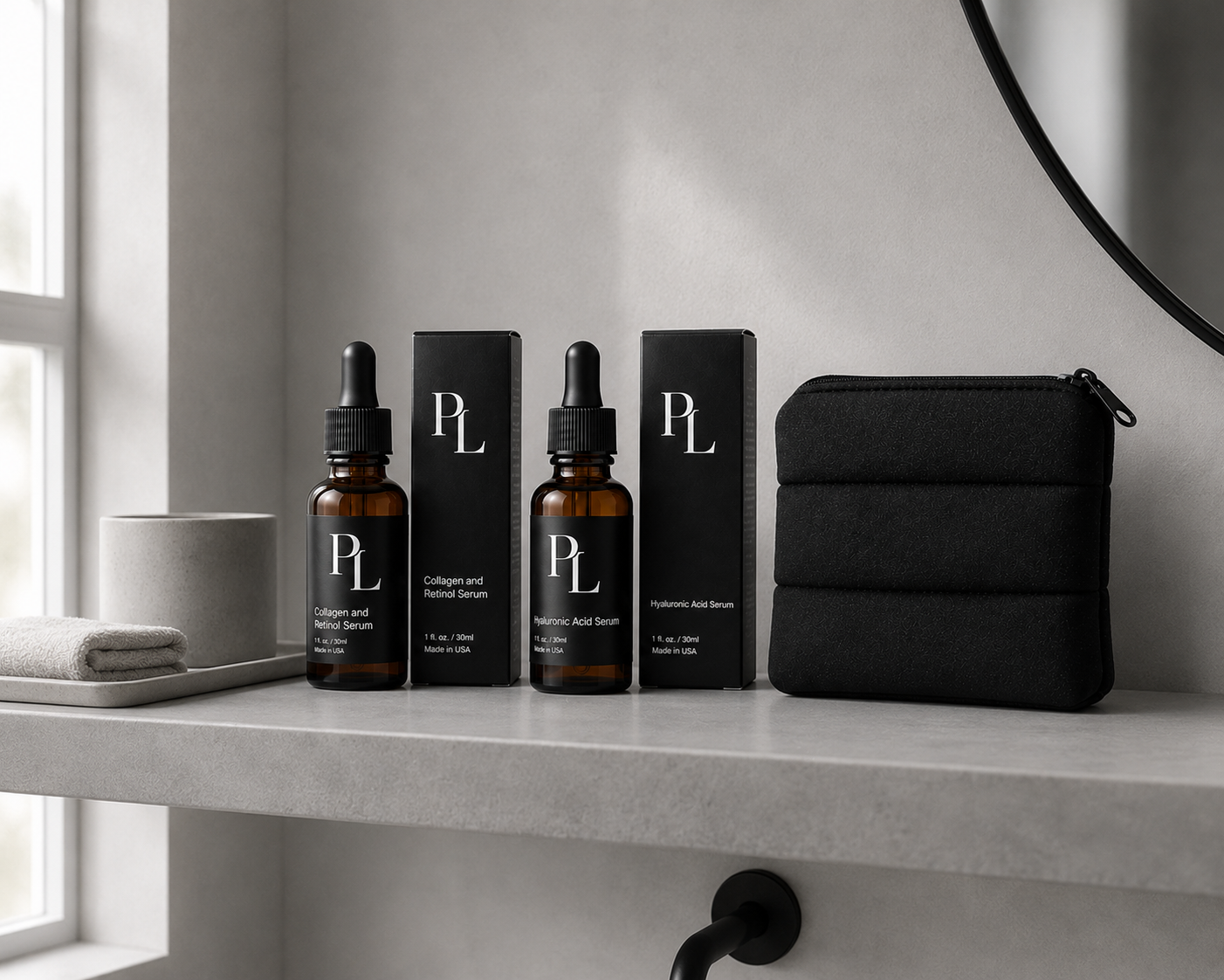 Age Renewal Bundle Minimalistbathroomwithskincareproducts