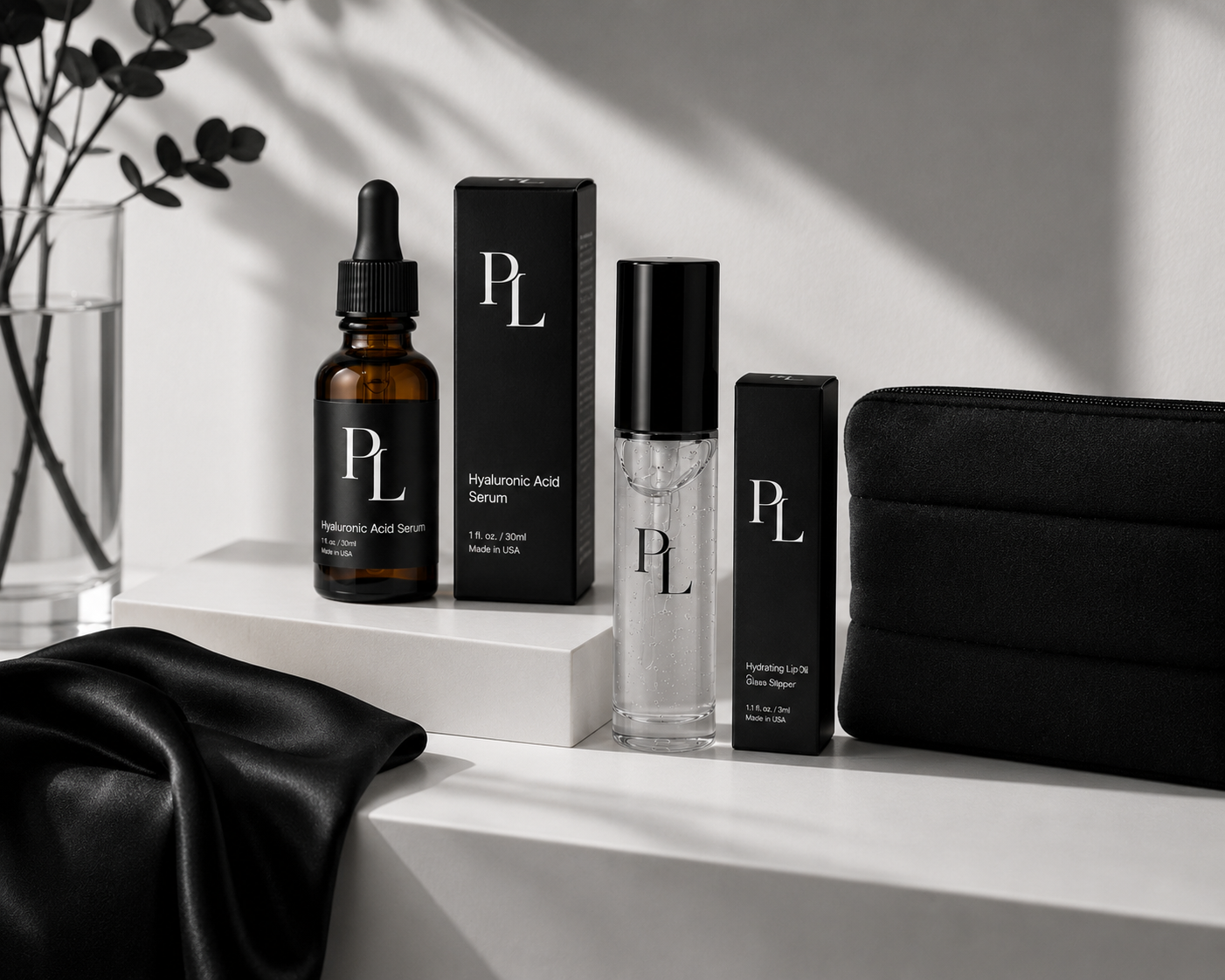 Hydration Essentials Bundle Minimalistluxuryskincarestill-lifecomposition
