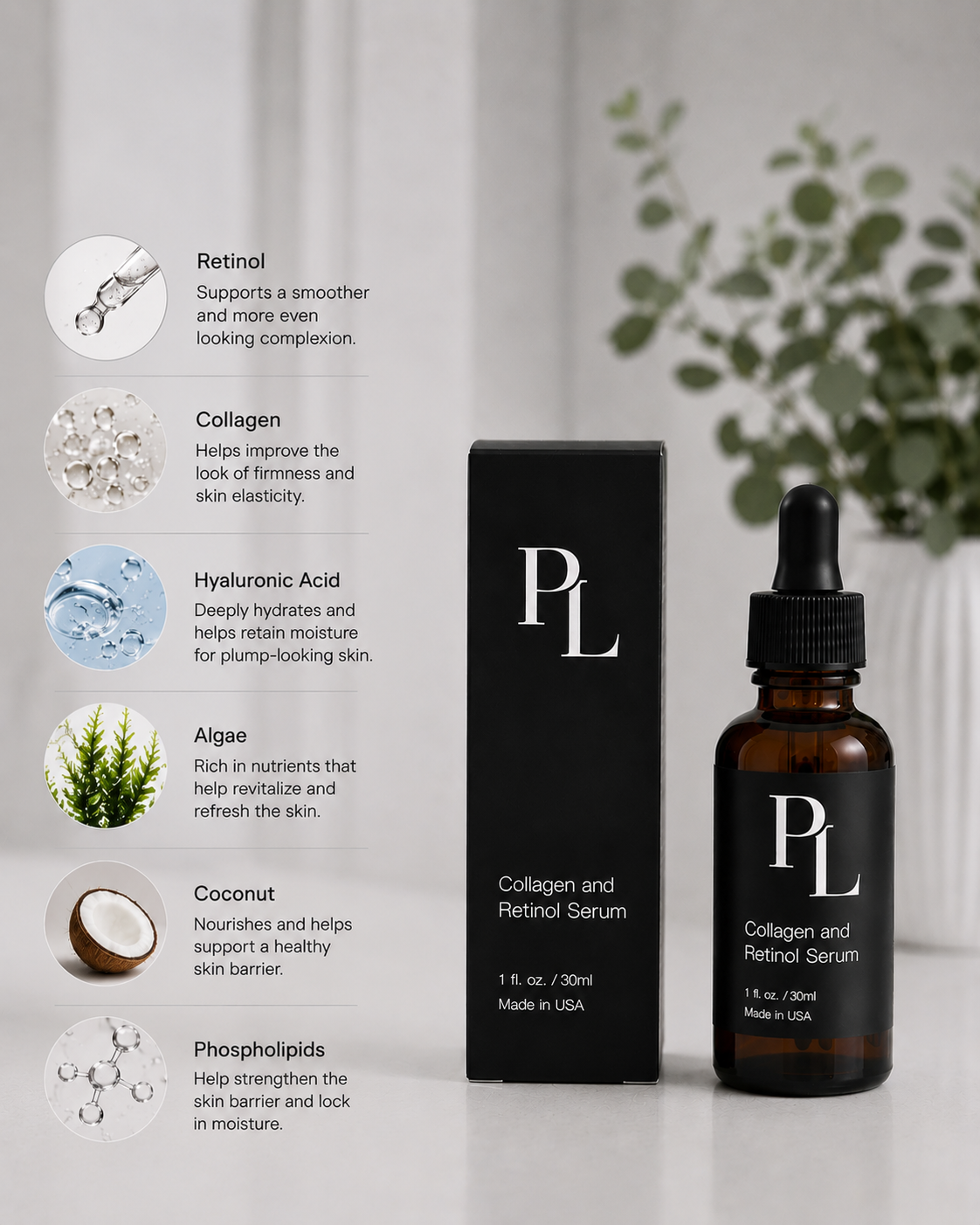 Age Renewal Bundle Minimalistskincareingredientsandserumdisplay