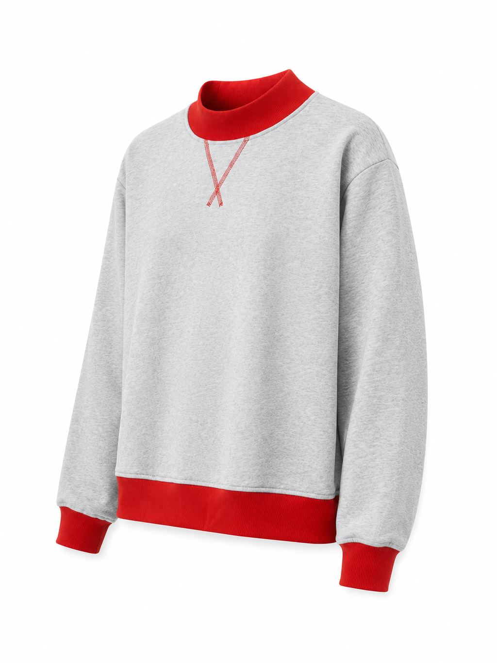 Vintage Mock Neck Sweatshirt for Women
