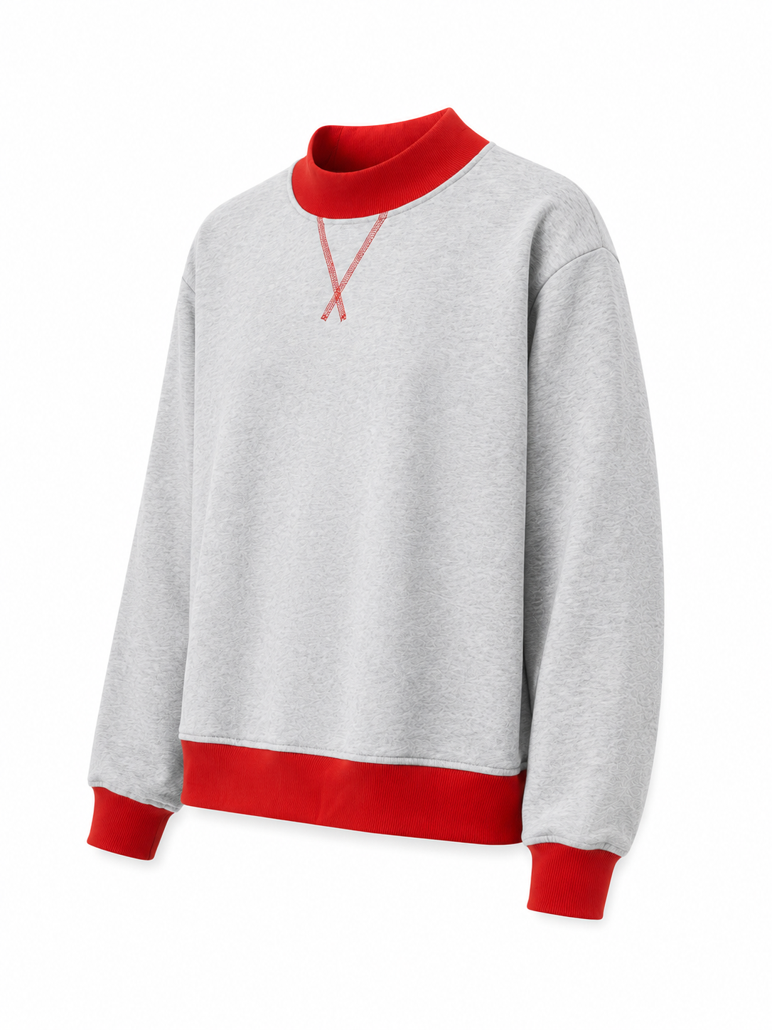 Vintage Mock Neck Sweatshirt for Women