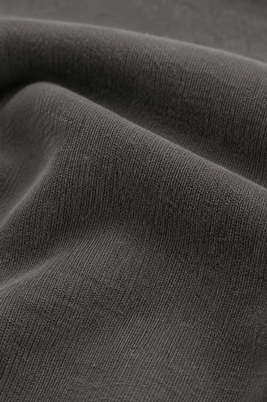 Vintage Washed Cropped Fleece Hoodie for Women Texturedgrayknitfabricclose-up